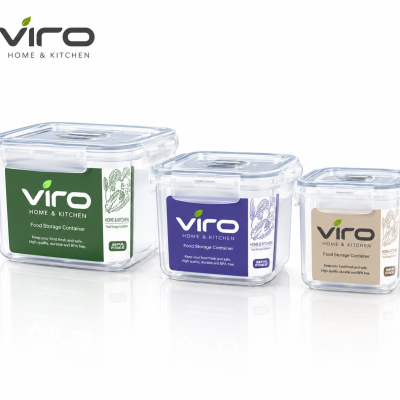 پک ظروف فریزری سه عددی viro