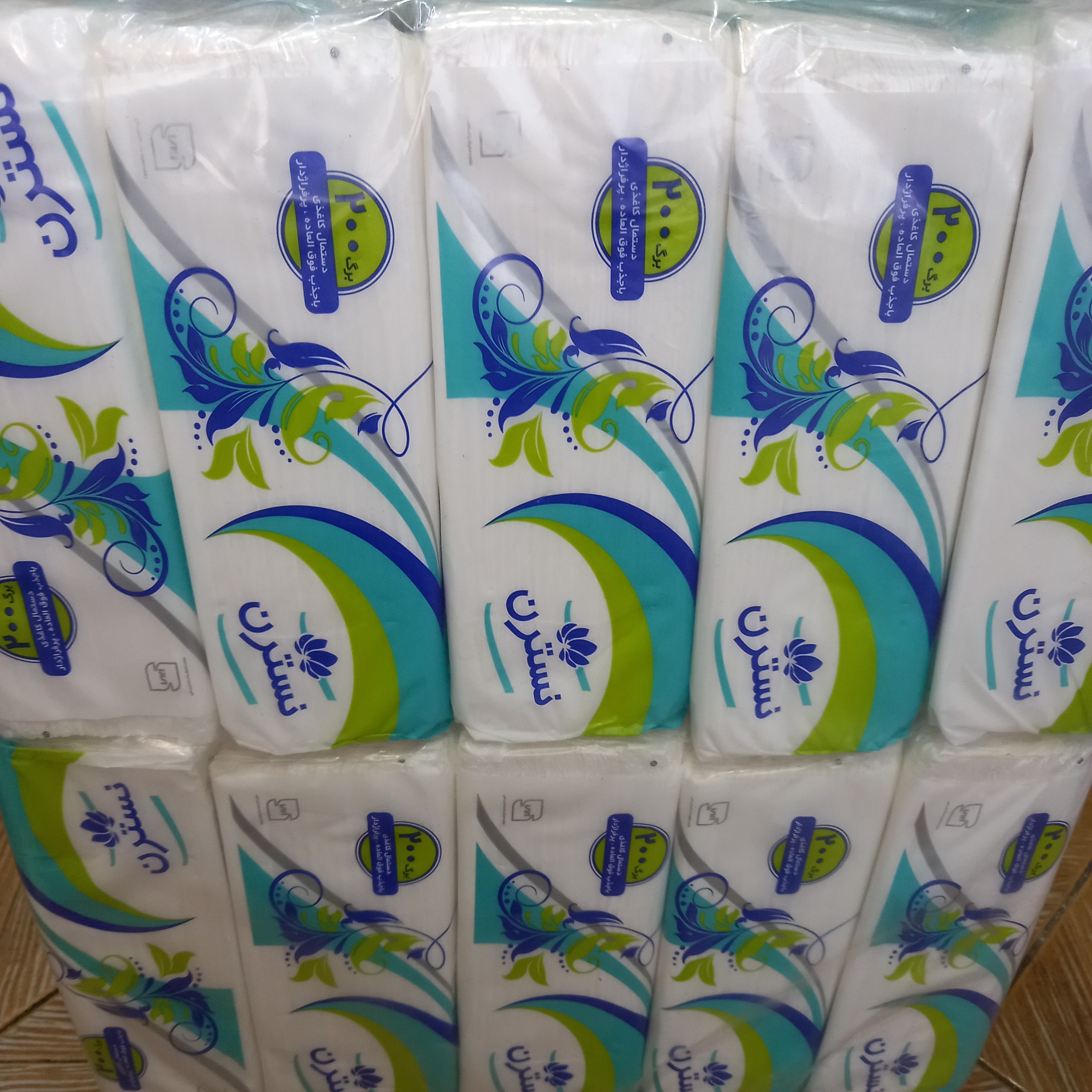 دستمال کاغذی 200 برگ نسترن